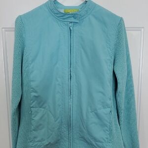Sigrid Olsen Light Blue Utility Jacket